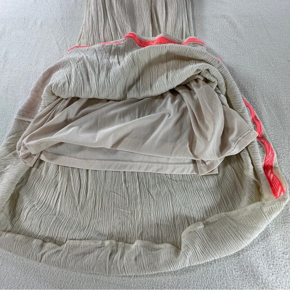 Flying Tomato Cream and Neon Boho Maxi Dress Sz S - Picture 11 of 12